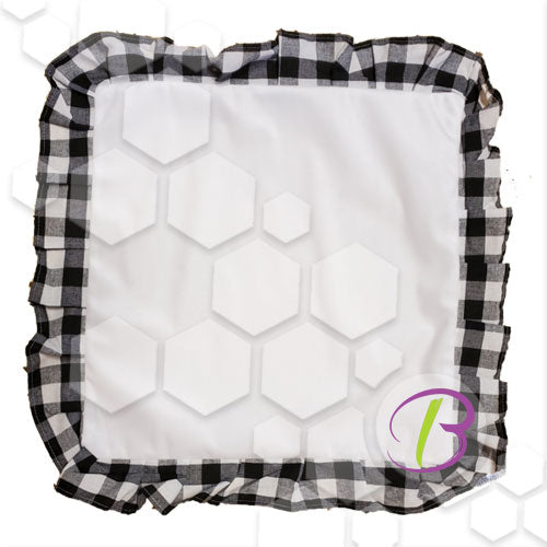 Christmas Plaid Pillows | Black Plaid Pillow – White