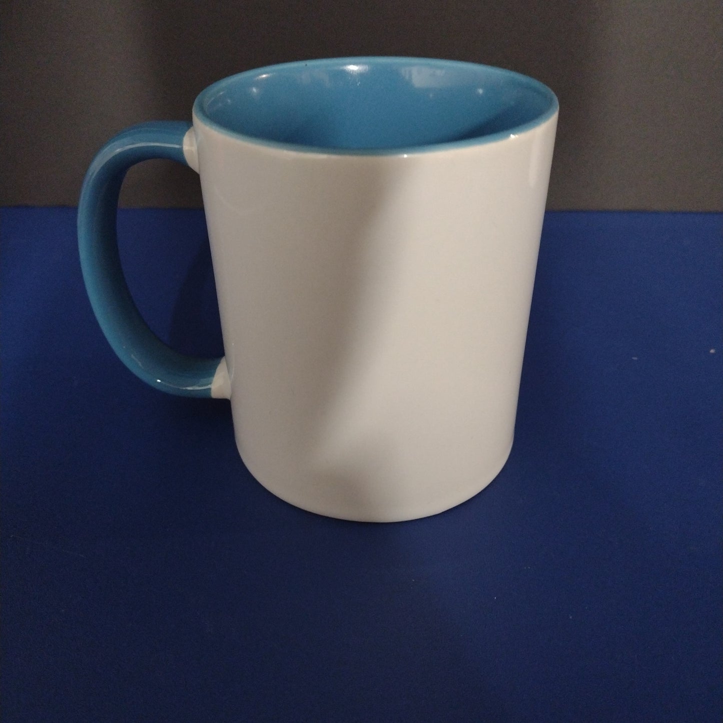 11 oz. Light Blue Mug Colored Handle & Interior