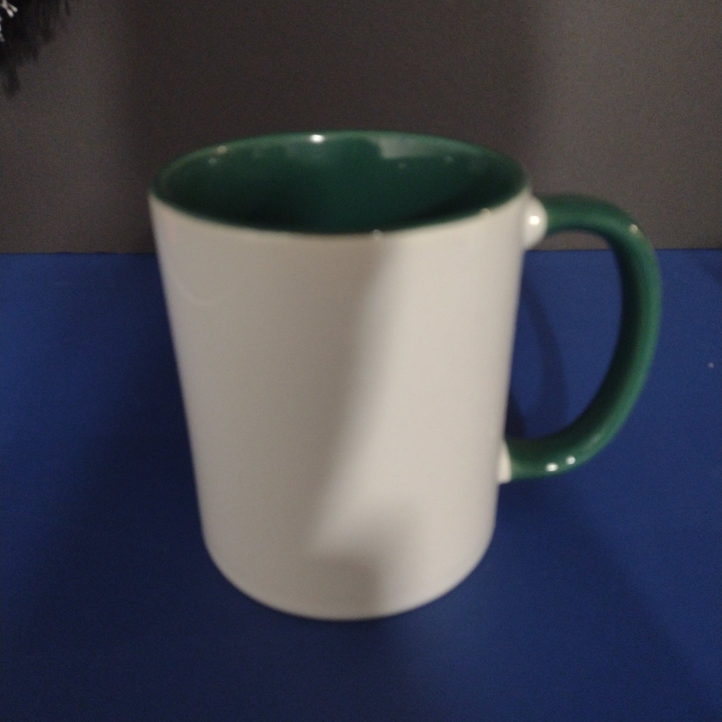 11 oz. Green Mug Colored Handle & Interior