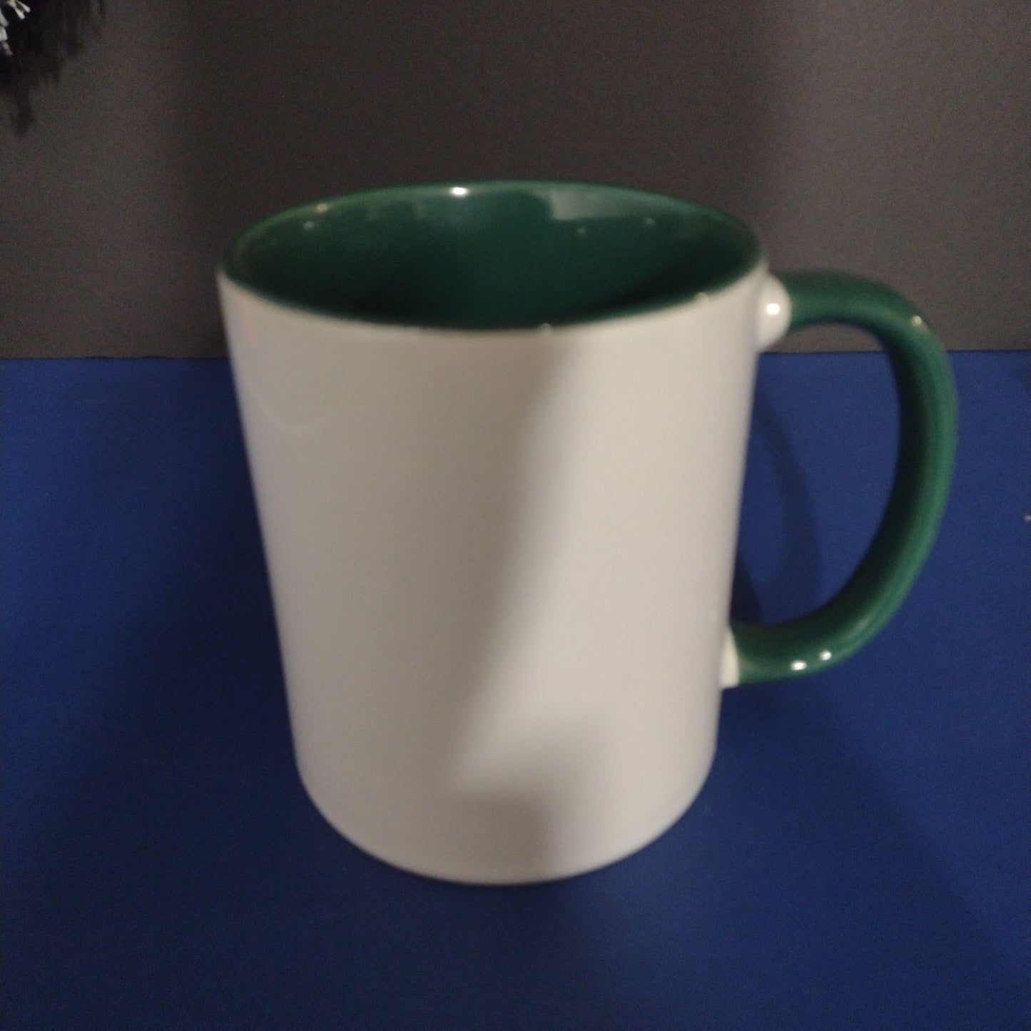 11 oz. Green Mug Colored Handle & Interior