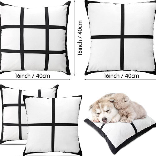 4 Photo Panels Pillow