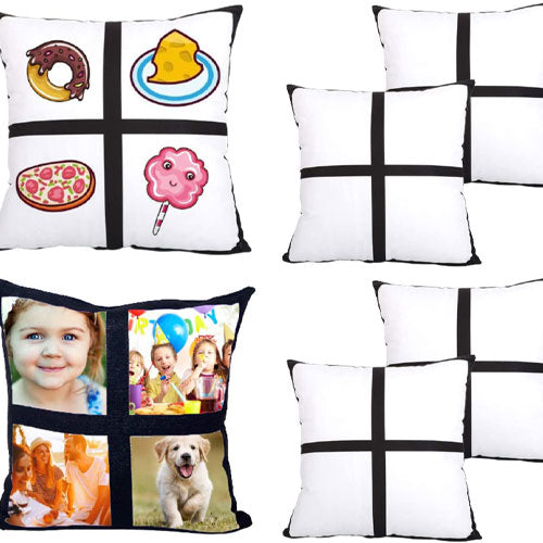 4 Photo Panels Pillow