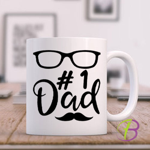 11 oz. White Mug Dad 1