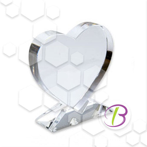 Heart Shaped Glass Picture Frame - Custom