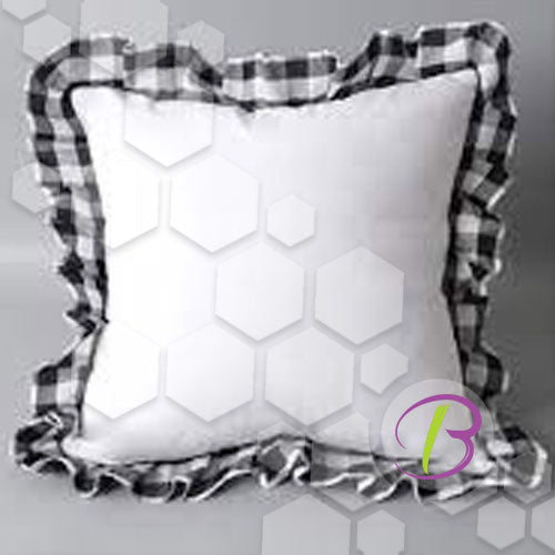 Christmas Plaid Pillows | Black Plaid Pillow – White