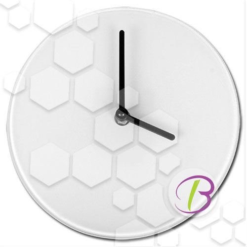 Circle Glass Clock - Custom